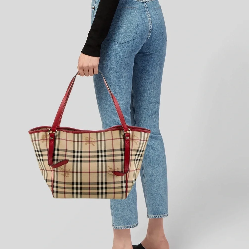 Burberry Haymarket Check Tote - Picture 4 of 12